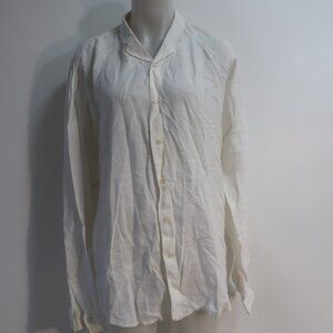 Mens Gianni Versace White Button Down Top XL/IT 52